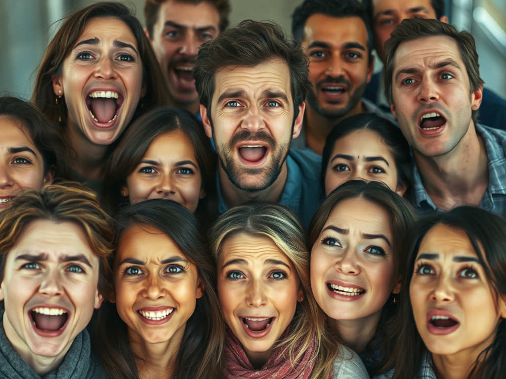 Gesichter mit verschiedenen Emotionen