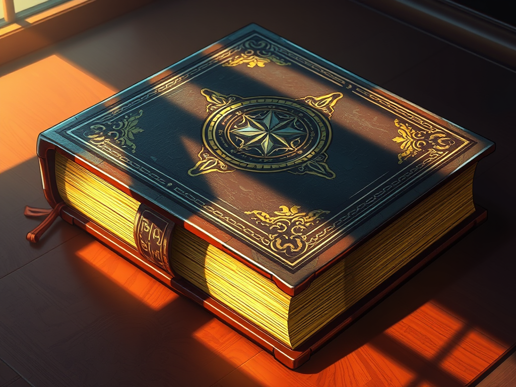 Ein mit leder eingebundenes altes Buch