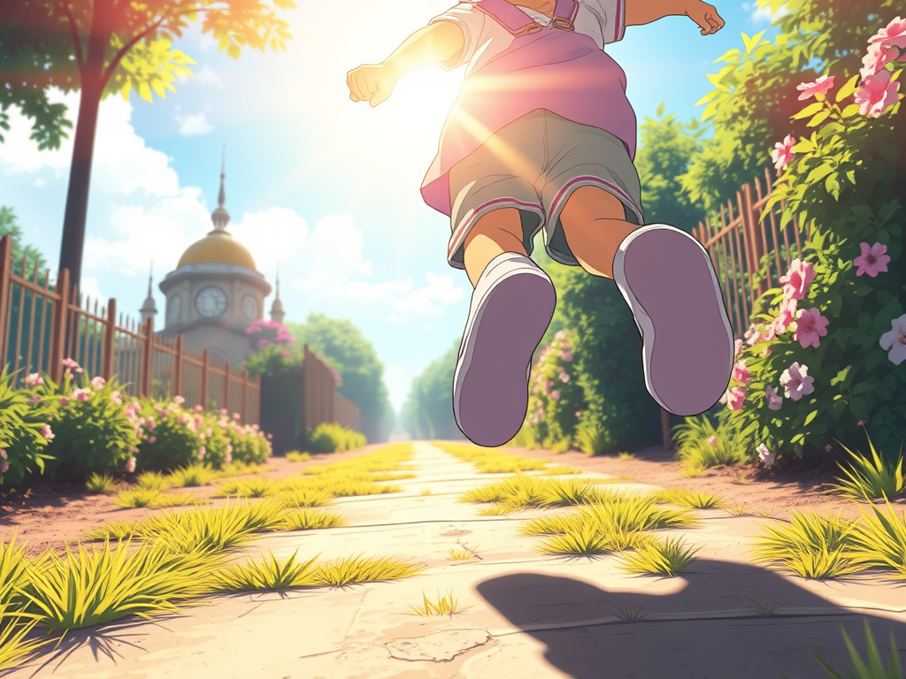 Ein Blick auf einen Weg an dem jemand den ersten Schritt macht