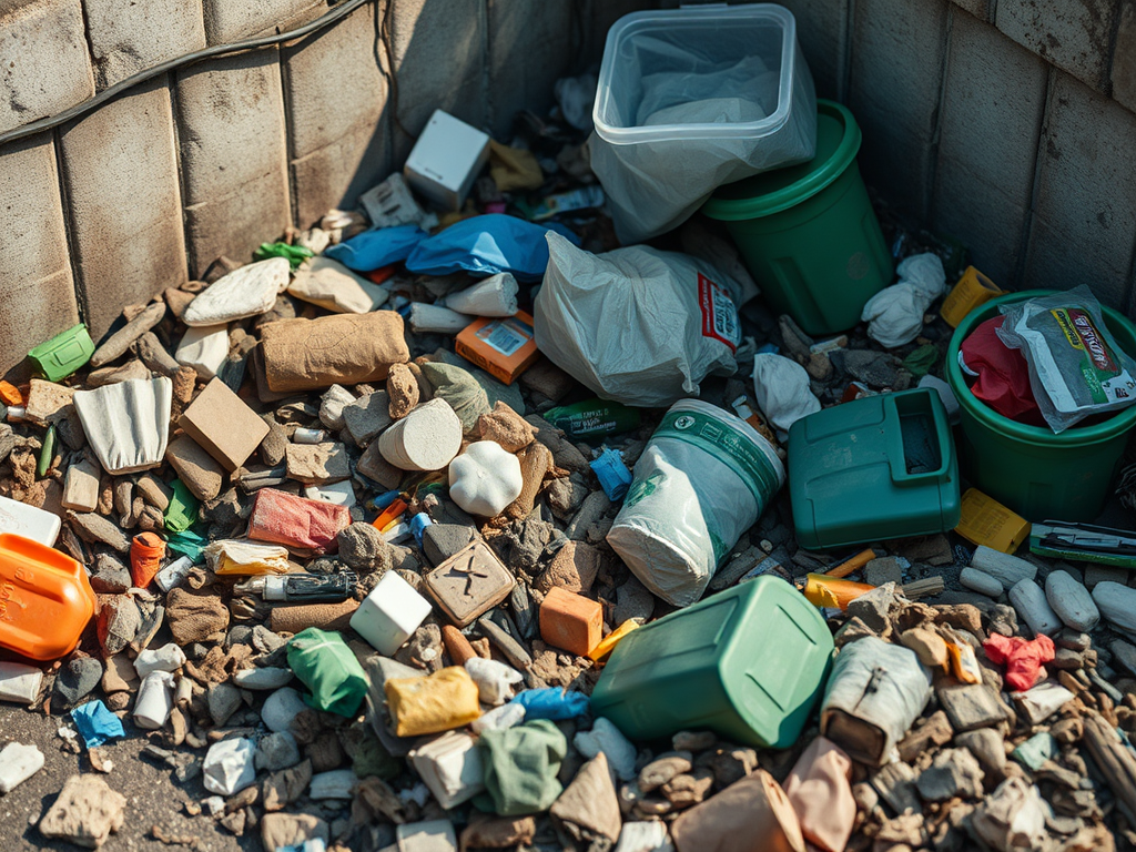 Bild eines kleinen Müllbergs