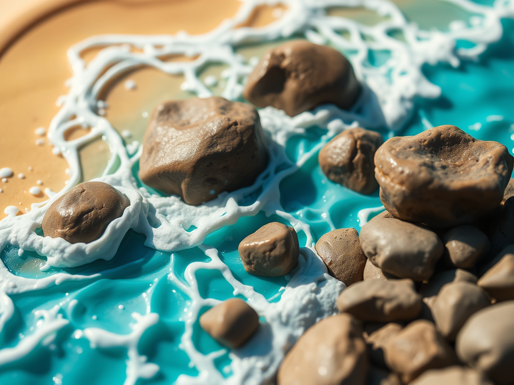 Steine in der Brandung